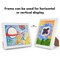 Americanflat 8.5x11 Front Loading Kids Art Frame - Kids Artwork Frame - Elastic Strap to Secure Artwork - Shatter Resistant Glass - Hanging Hardware - Includes Easel